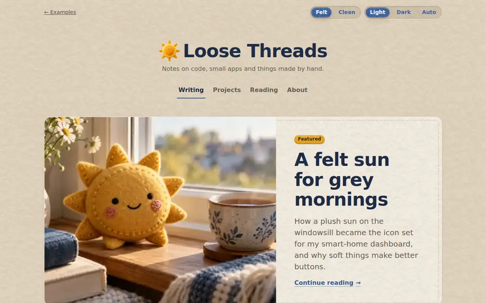 Blog example